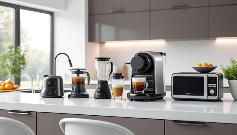 découvrez notre sélection des meilleurs petits électroménagers essentiels pour moderniser votre cuisine. optimisez votre espace et simplifiez vos tâches culinaires avec des appareils à la fois performants et design.