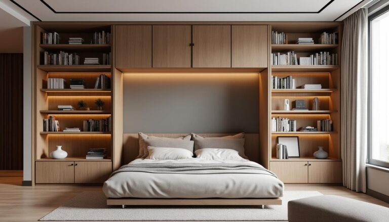 découvrez nos meilleurs plans pour concevoir un lit escamotable avec bibliothèque sur mesure et apprenez à éviter les erreurs courantes pour un aménagement pratique, sûr et esthétique de votre espace.