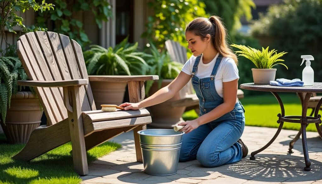 découvrez des conseils pratiques et efficaces pour entretenir vos meubles d'extérieur, prolonger leur durée de vie et les préserver des intempéries.