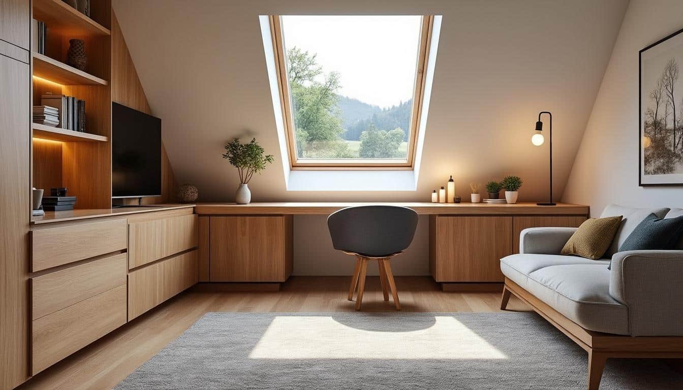 découvrez comment les meubles sur-mesure s'adaptent parfaitement aux sous-pentes atypiques, offrant des solutions personnalisées pour optimiser chaque espace unique.