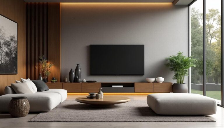 découvrez comment l'application d'un papier peint panoramique transforme un mur classique en un mur accent spectaculaire, apportant profondeur et caractère à votre intérieur.