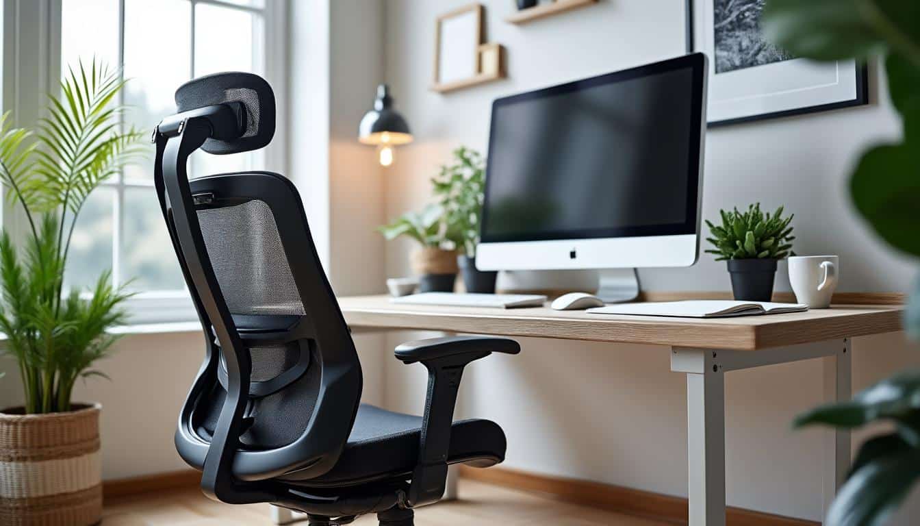 optimisez votre espace de télétravail avec un siège ergonomique conçu pour compléter parfaitement votre bureau, assurant confort et productivité toute la journée.