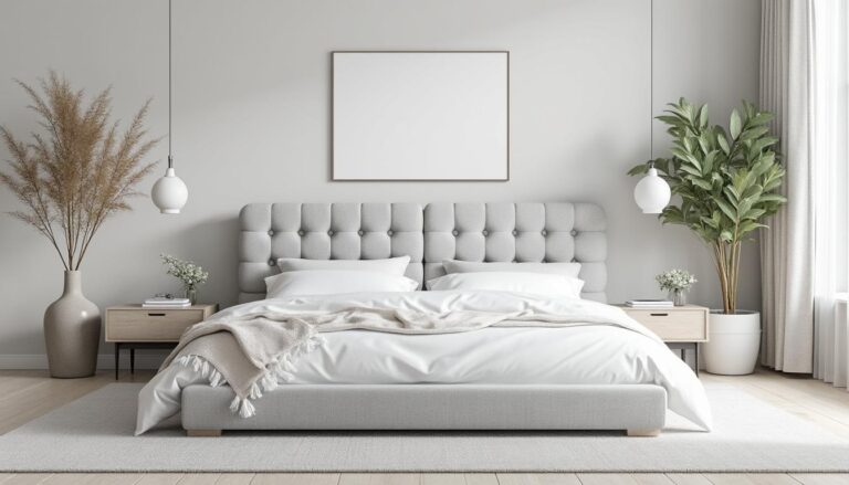 découvrez comment l'installation d'une tête de lit capitonnée peut adoucir et transformer la décoration de votre chambre, alliant confort et élégance pour un espace chaleureux.