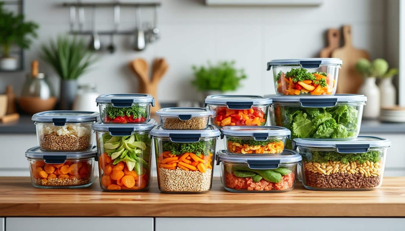 découvrez comment la conservation dans des boîtes en verre assure la sécurité et la fraîcheur de vos repas lors du batch cooking.