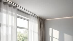découvrez comment installer des tringles invisibles au plafond pour suspendre vos rideaux de manière élégante et discrète, parfait pour un intérieur moderne et épuré.