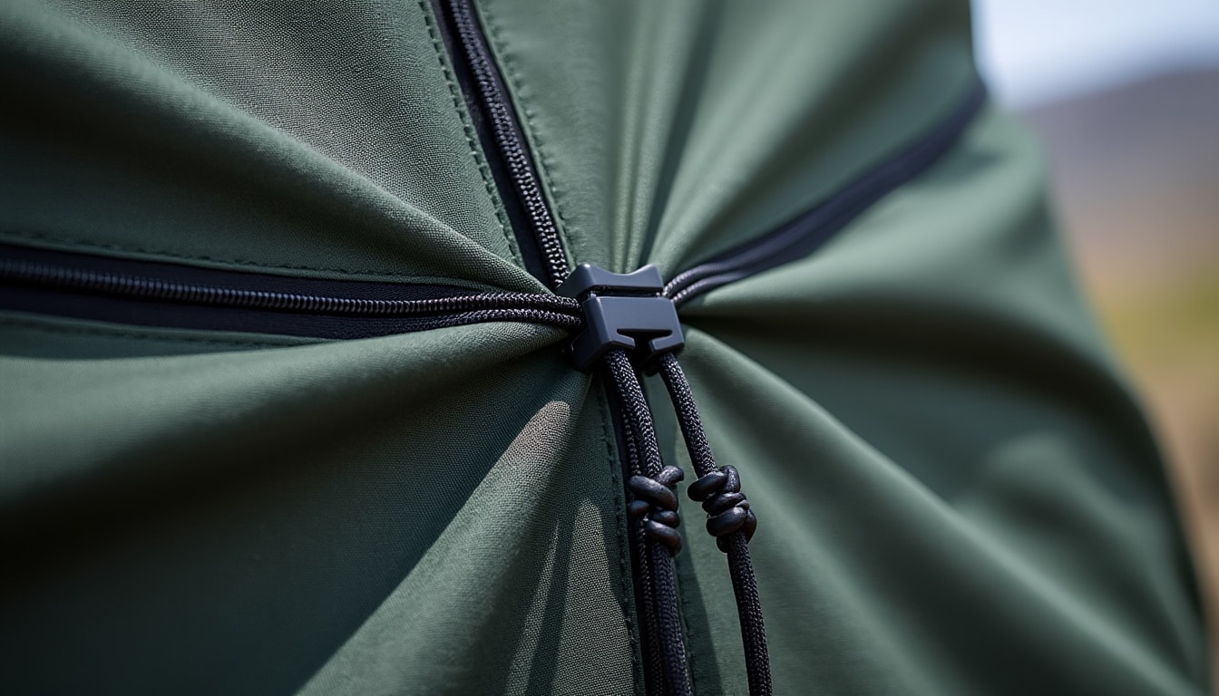 découvrez comment la fixation par cordons de serrage assure un maintien optimal de votre housse de protection, garantissant ainsi une protection efficace et sécurisée.