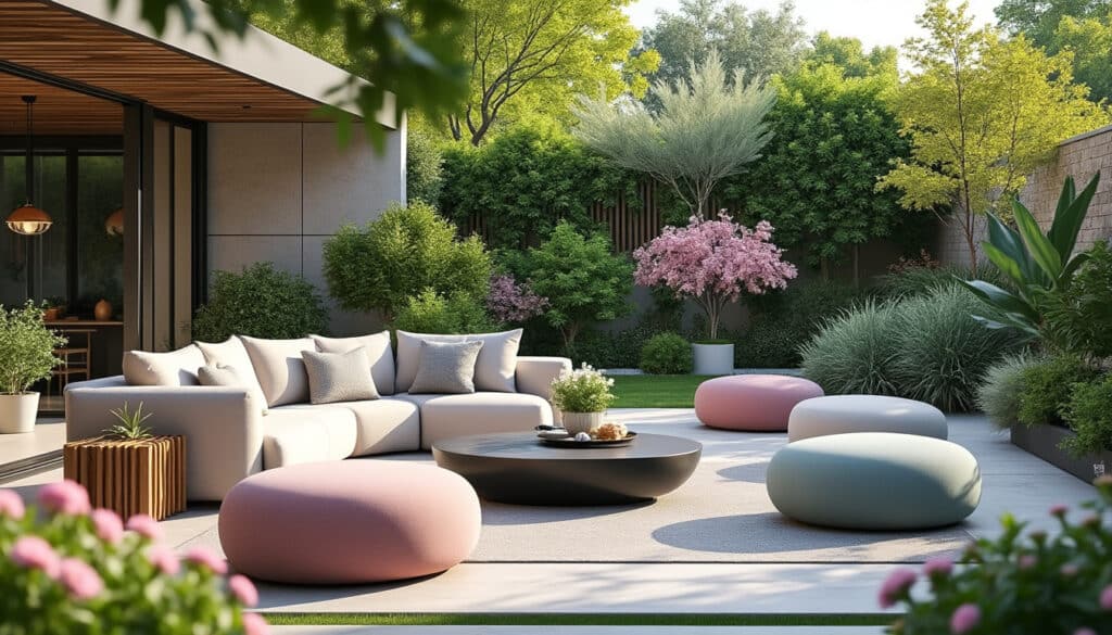 découvrez comment l'ajout de poufs imperméables confortables peut agrandir et embellir votre salon de jardin, alliant style et praticité pour des moments de détente en plein air.