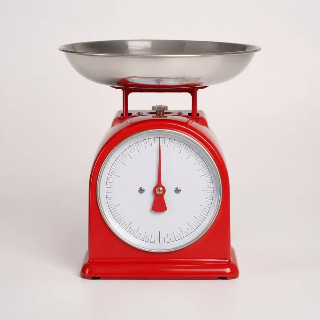 Balance de Cuisine Mécanique à Plateau — vue de face