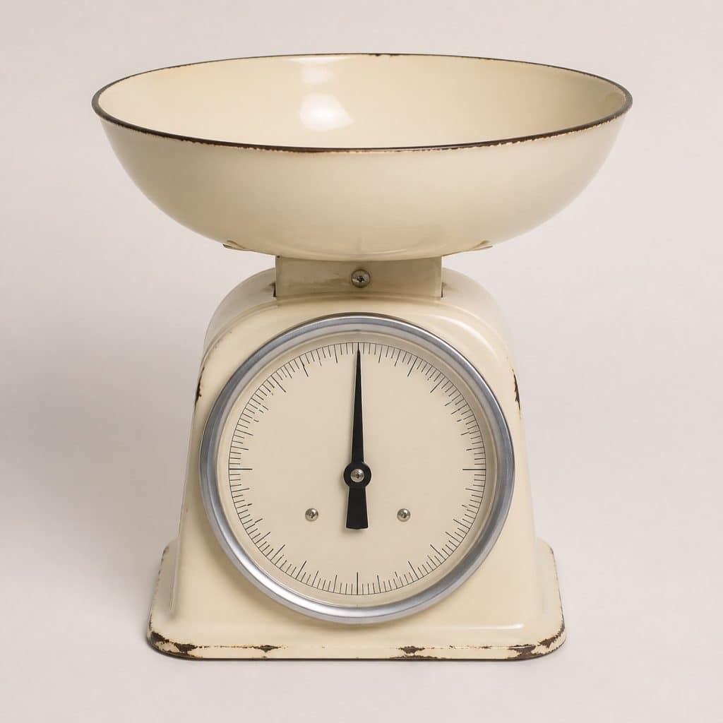 Balance de Cuisine Vintage à Aiguille — vue de face