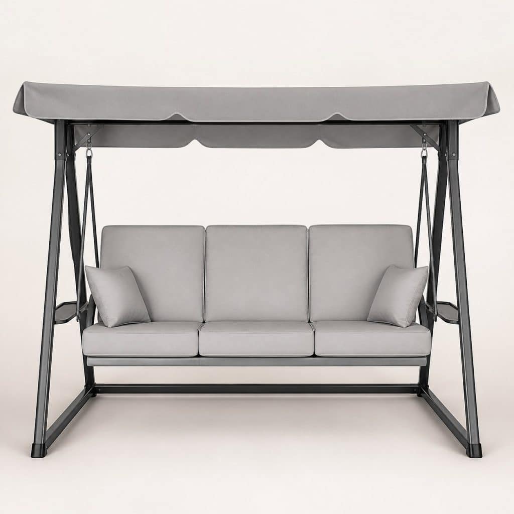 Balancelle de Jardin Convertible Lit — vue de face