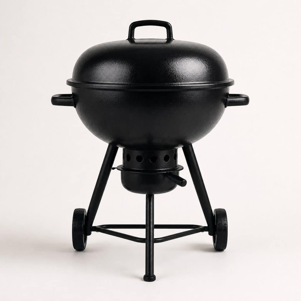 Barbecue en Fonte au Charbon de Bois — vue de face