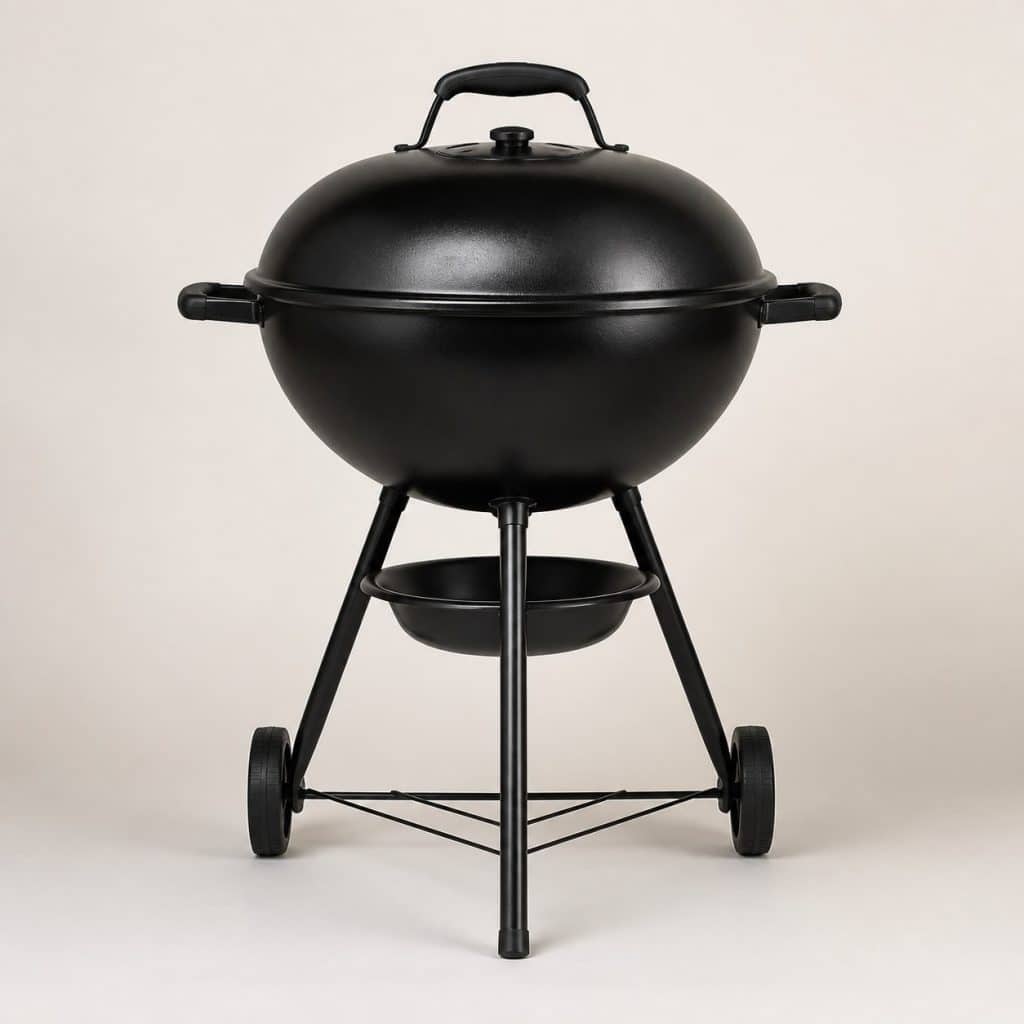 Barbecue Rond en Fonte — vue de face