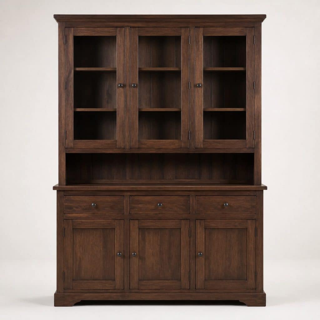 Buffet Haut Vaisselier 3 Portes — vue de face