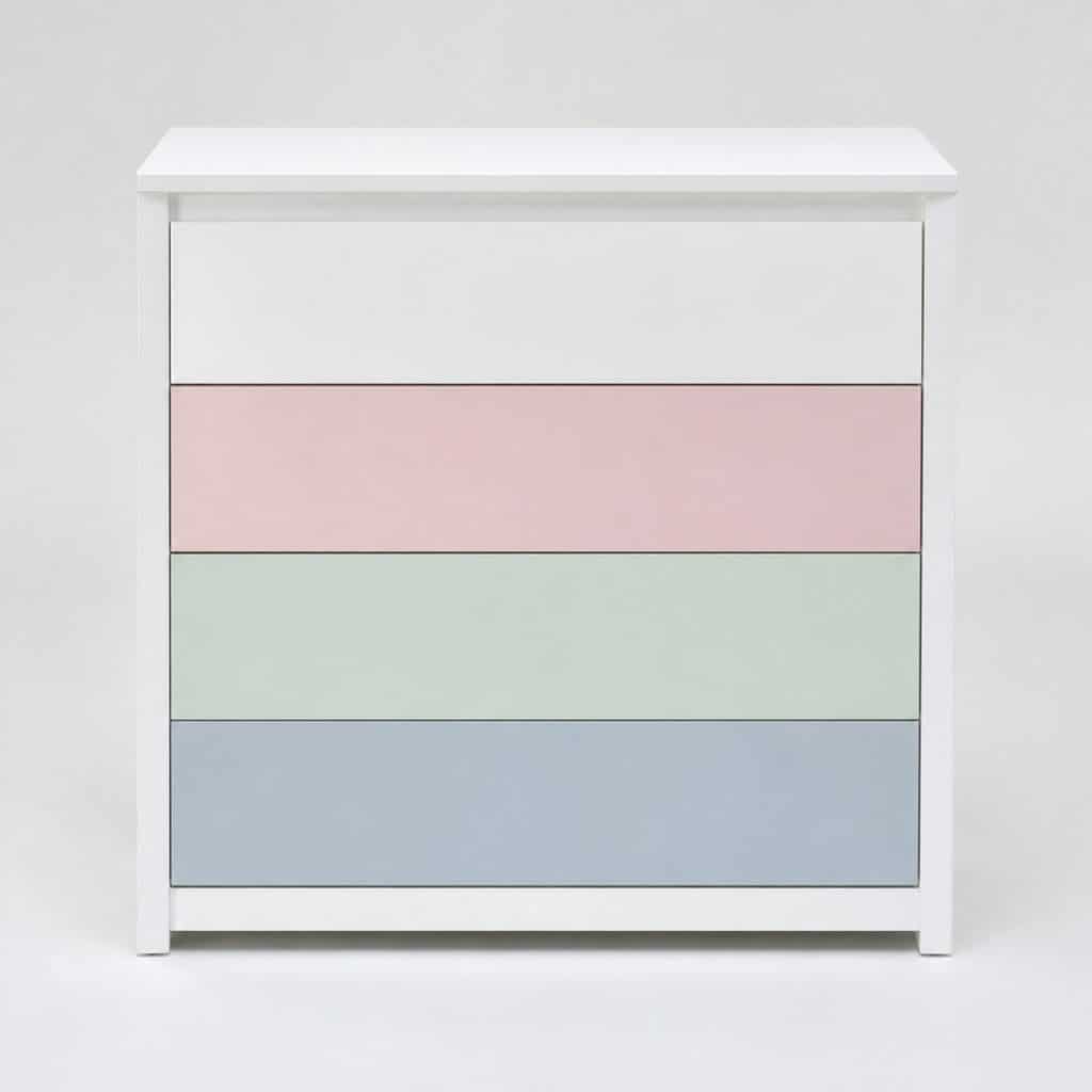 Commode Chambre Enfant 4 Tiroirs — vue de face