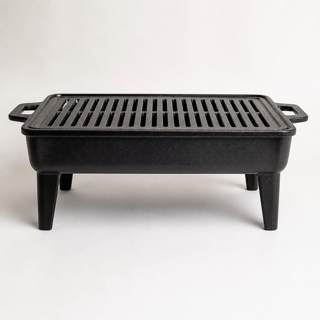 Grand Barbecue en Fonte Famille — vue de face