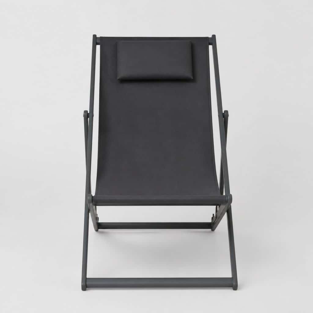 Transat de Jardin Pliable — vue de face